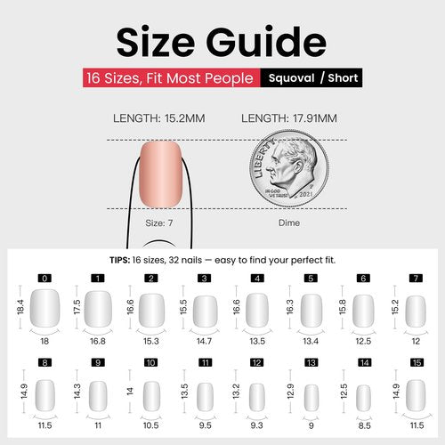 Curvlife 30pcs Short Press On Nails, Shining Stick on Fake Nails Design Glossy Acrylic Nails Tips Glue on Nails For Women False Nail Kit With Nail Glue