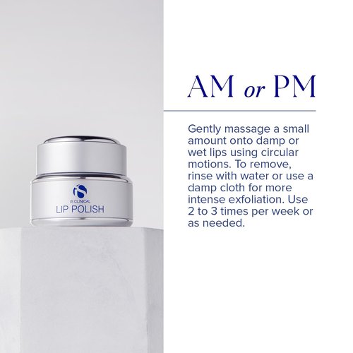 iS CLINICAL Lip Polish - Gentle Lip Scrub & Exfoliator for Soft, Smooth Lips
