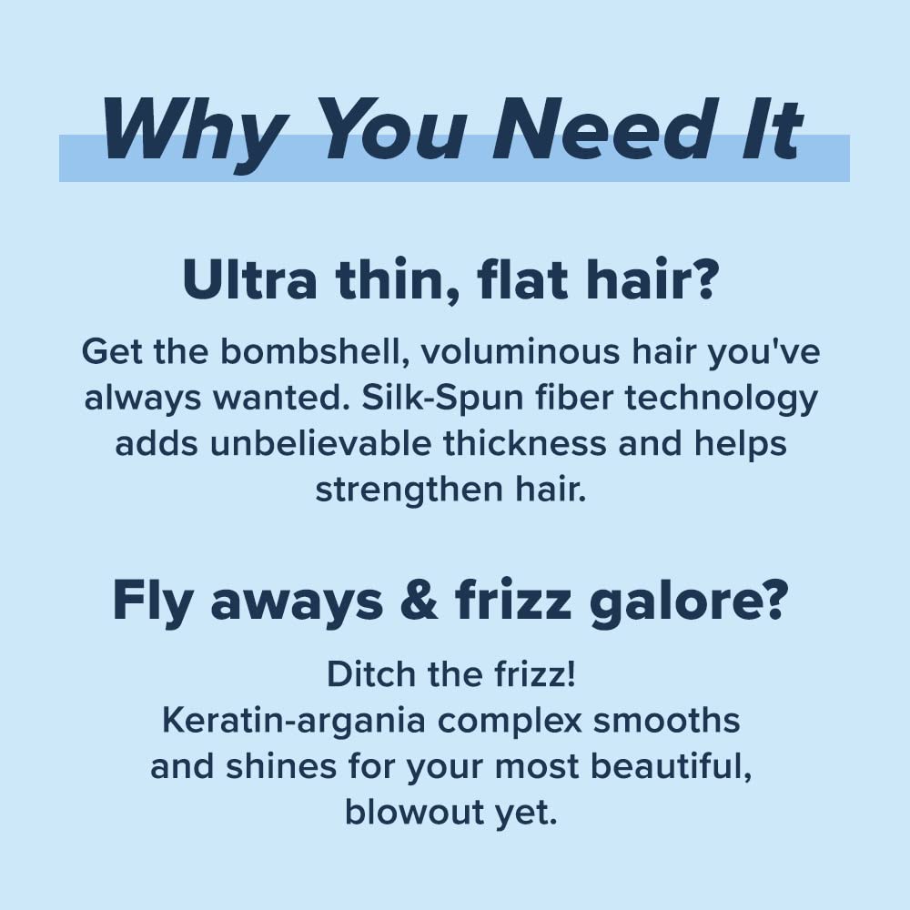 Truhair Raise The Roots 2.0 - Instant Hair Thickening Fiber Cream for Frizz-Free Blowouts | Volumizing Hair Styling Cream for All Hair Types