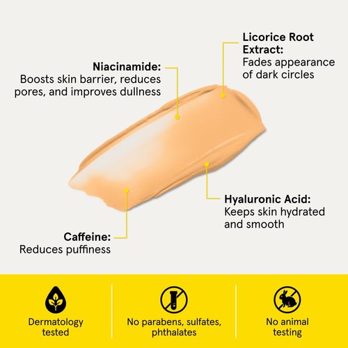 Lumin Instant Dark Circle Corrector for Men (Not A Concealer), Brightens Eyes, Reduce Dark Circles, Puffiness, Under Eye Men Makeup, Men's Eye Cream, Perfect for Medium-Deep Skin Tones, 20mL