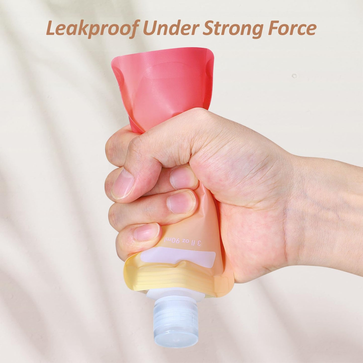 PACKISM Travel Toiletry Containers - 27 Pack Leak Proof 3oz TSA Approved Travel Pouches, Stand Up, Slim & Lightweight Design, Space Saving, Pack More Shampoo Conditioner Lotion Body Wash