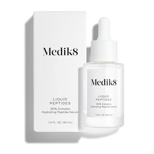 Medik8 Liquid Peptides - Regenerating Multi-Peptide Serum for Wrinkle Reduction - Hydrating & Brightening - 1.0 oz