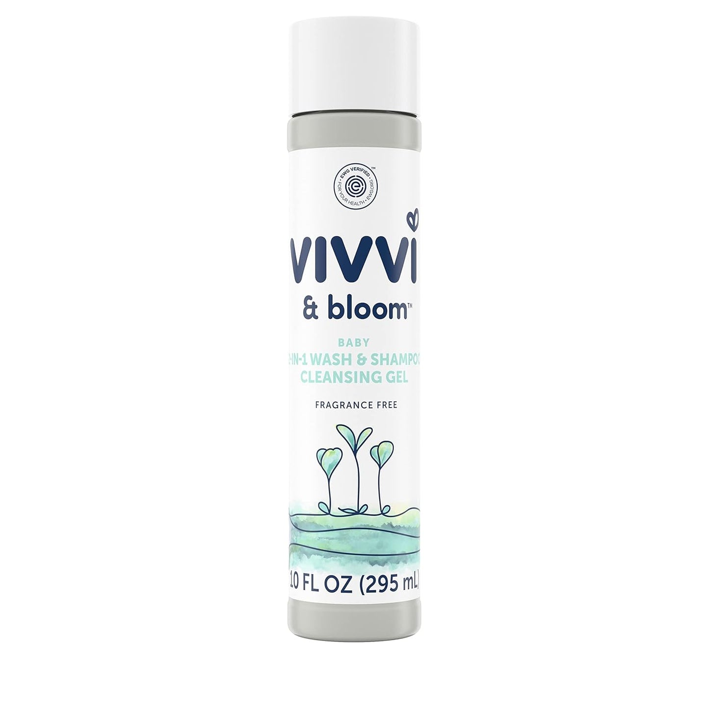 Vivvi & Bloom 2-in-1 Baby Wash & Shampoo - Gentle Cleansing Gel for Sensitive Skin, 10 fl. oz.