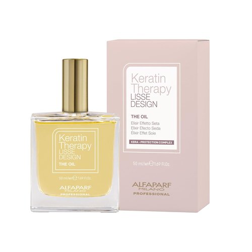 ALFAPARF MILANO Keratin Hair Oil - Anti-Frizz Treatment for Smooth, Shiny Hair | 1.69oz