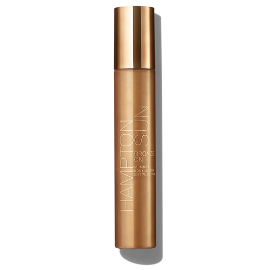 Hampton Sun Bronze-On Shimmer Body Luster | Instant Skin Perfecting Bronzing Gelée | Smooth, Radiant Finish | Deeply Hydrating and Firming | Blurs Over Skin Imperfections | Micro-Fine Golden Shimmer