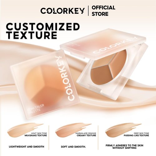 COLORKEY Refined Concealer Palette - Long-Lasting, Blendable Coverage for Dark Circles & Imperfections