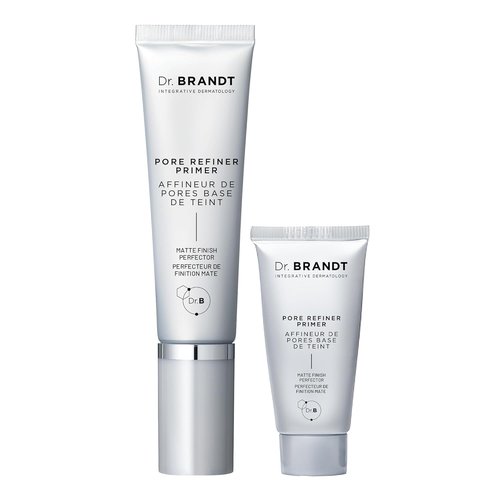 Dr. Brandt Pores No More Primer Bundle - Instantly Minimize Pores & Control Shine - 1.0 fl. oz + 0.5 fl. oz Travel Size