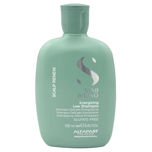 Alfaparf Milano Semi Di Lino Scalp Renew Low Shampoo - Sulfate-Free Formula for Thinning Hair - Professional Salon Quality