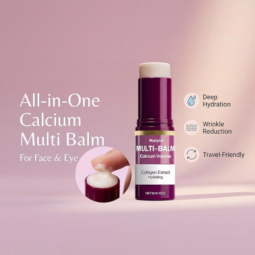 Calcium Volume Multi Balm Stick - Hydrating Anti-Wrinkle Treatment for Face, Eyes, Lips & Neck