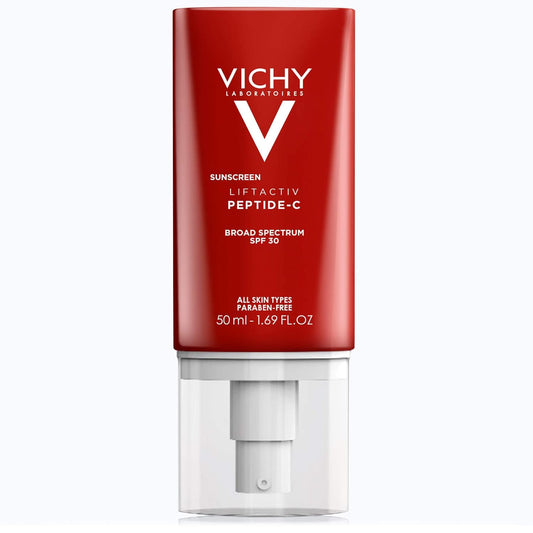 Vichy LiftActiv Peptide-C Face Sunscreen Moisturizer - SPF 30 Anti-Aging Cream with Peptides & Vitamin C