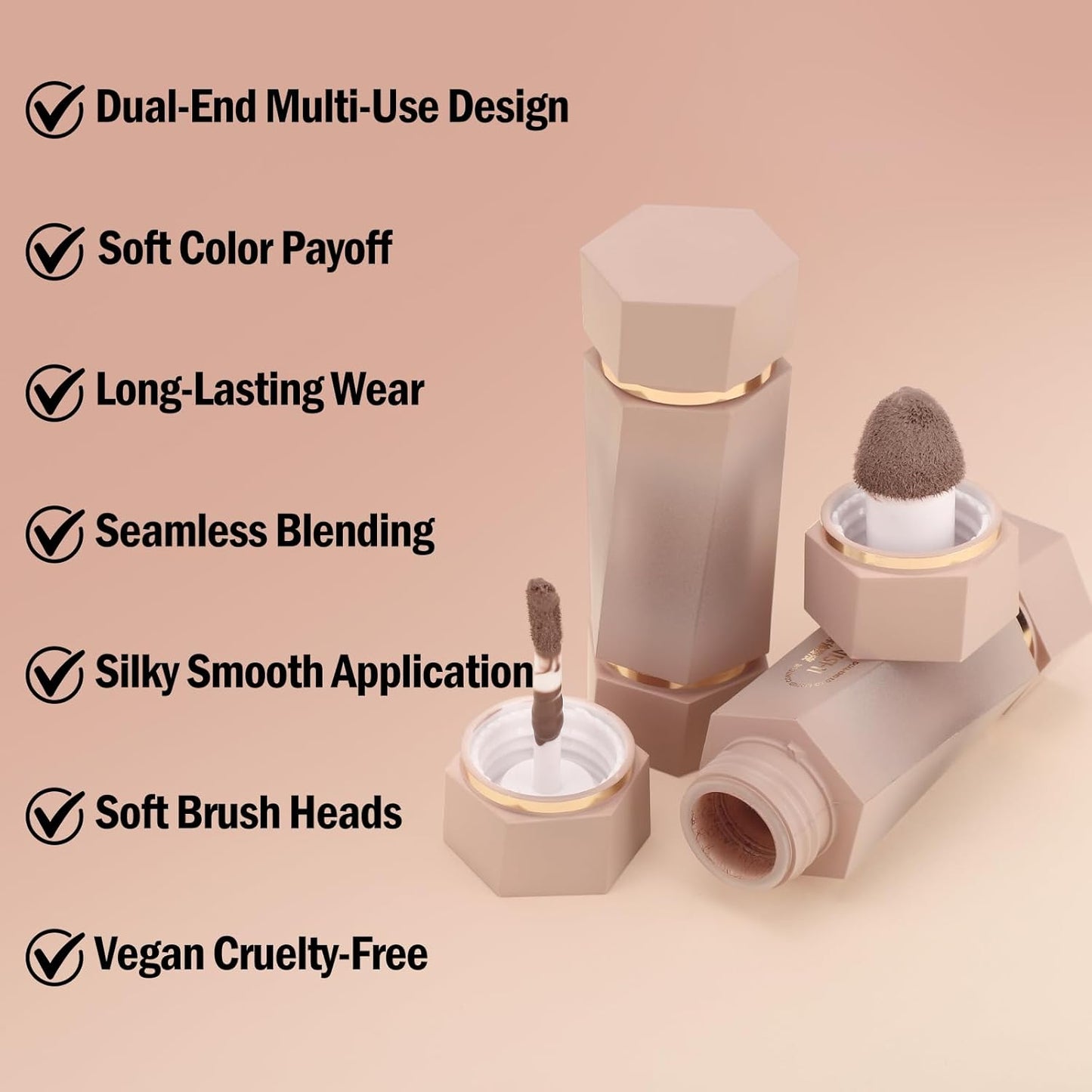 Skiennix Dual-Ended Sculpt Liquid Contour Stick - Long-Lasting Buildable Cream Bronzer, 03 Taupe