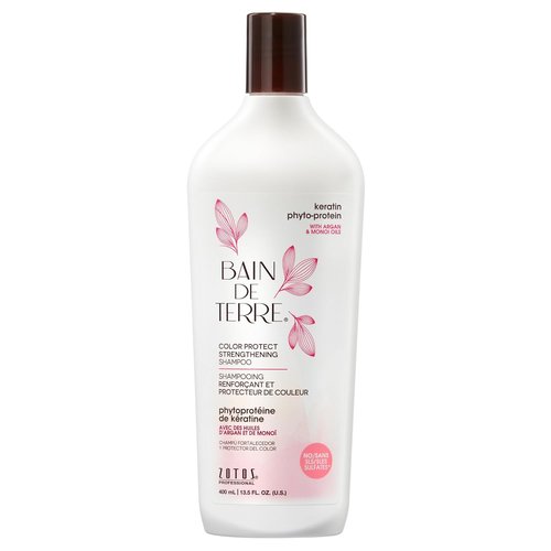 Bain de Terre Keratin Shampoo - Color Protect & Strengthen Weak Hair | Sulfate-Free, Paraben-Free