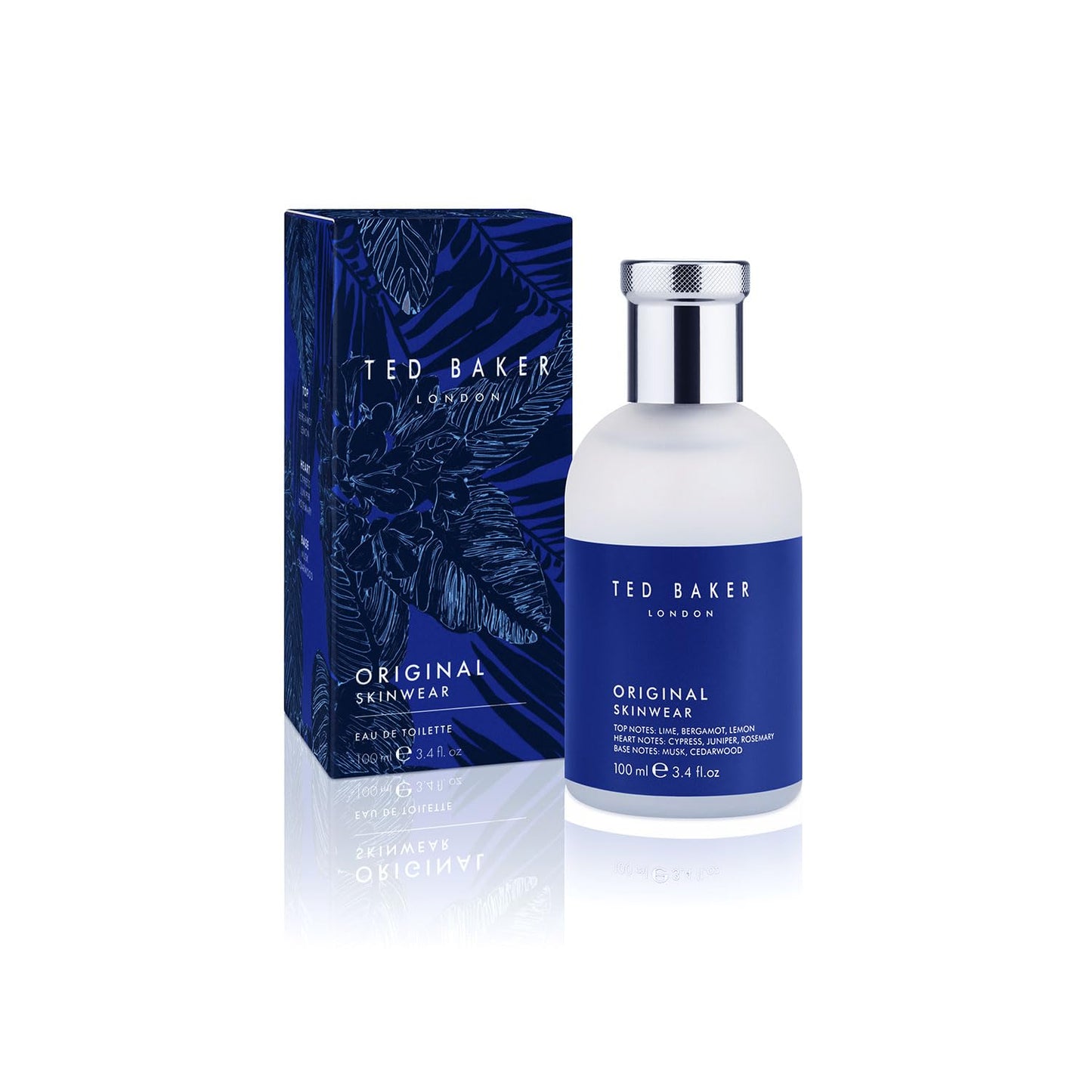 Ted Baker Original Skinwear Eau de Toilette for Men - Woody Aromatic Fragrance with Lime & Sandalwood | 3.4 fl oz / 100ml