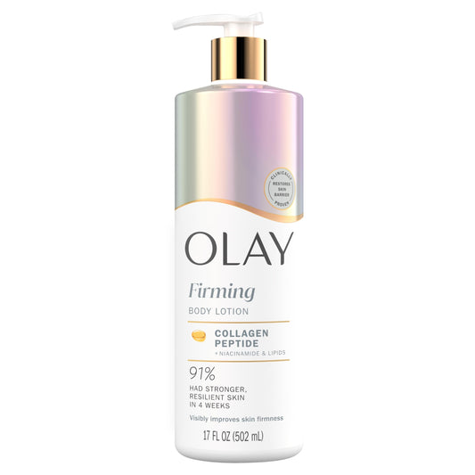 Olay Body Lotion for Women, Tone Enhancing with AHA Serum, Visibly Reduce Discolored Skin, 24hr Moisture & Hydration, Fast Absorbing Formula, Vitamin B3 Complex, For All Skin Types, 17 fl oz