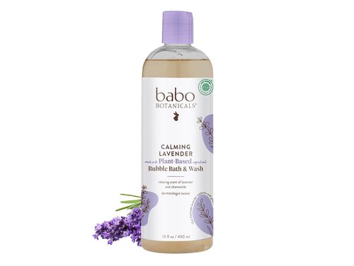 BABO Botanicals Calming Lavender Bubble Bath & Wash - Relaxing Chamomile & Lavender Scent - EWG Verified, Vegan