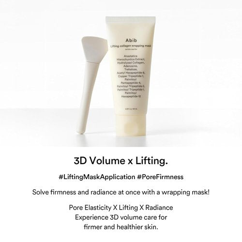 Abib Lifting Collagen Wrapping Mask - Jericho Rose Peel-Off Face Mask with Peptides | 3.38 fl oz