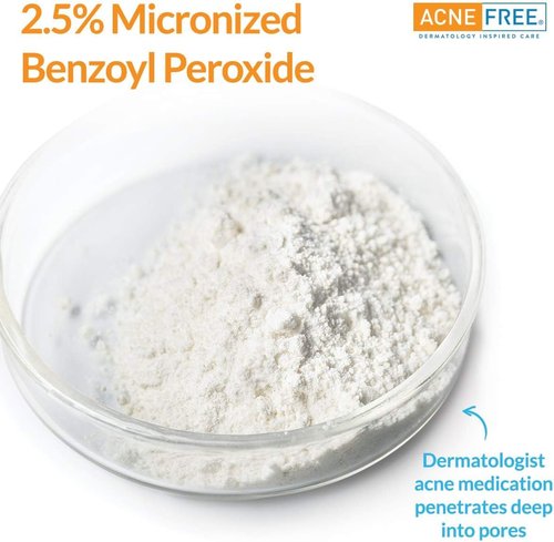 AcneFree Oil-Free Cleanser - Benzoyl Peroxide 2.5% & Glycolic Acid for Breakouts | Unscented, 8 Fl Oz