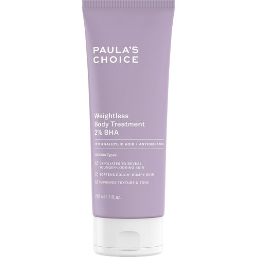 Paula's Choice Weightless Body Lotion - 2% BHA Exfoliant with Salicylic Acid & Chamomile | Fragrance-Free Moisturizer for Keratosis Pilaris & Clogged Pores