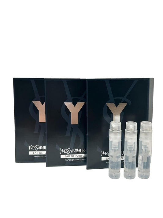 Yves Saint Laurent Y Men EDP Sample Perfume - Trial Size 1.2 ml | Set of 3 Partially Filled Vials