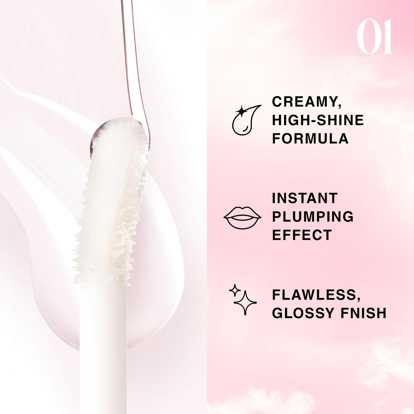 SELESTIA BEAUTY Lip Plumper Gloss Lip Job - Plumping Lip Gloss with Glossy Finish - Lip Pump Gloss with Hydrating & Smoothing Formula - 0.14 Fl Oz (Aura Breeze)