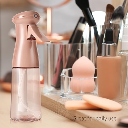 Airbee Spray Bottle | Continuous Mister Sprayer for Hair Styling & Essential Oils | 2 Pack, 6.8 OZ