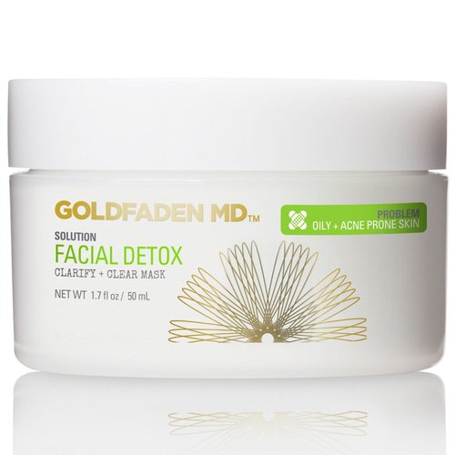 Goldfaden MD Facial Detox Mask - Clarifying Face Mask with Zinc Oxide & Salicylic Acid | 1.7 fl oz
