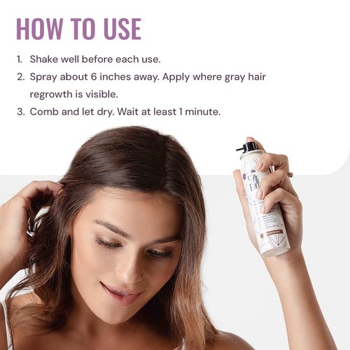 Style Edit Root Touch Up Spray | Temporary Hair Color for Gray Roots and Thinning Hair | Salon-Quality, Transfer-Resistant Hair Concealer | Black, 2 oz