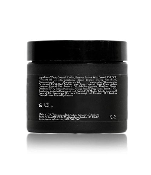 Brickell Men's Products Shaping Paste Pomade - Natural Texturizing Wax for Men, 2 Ounce