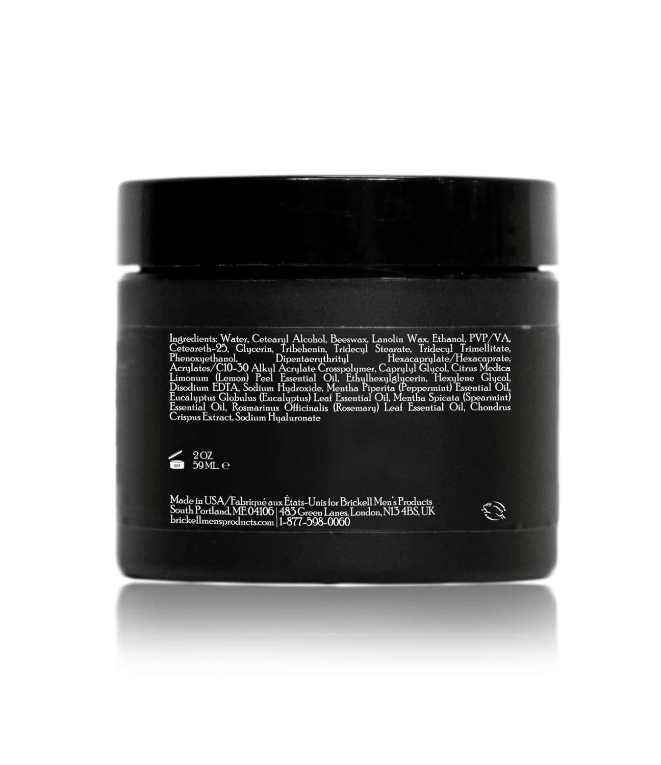 Brickell Men's Products Shaping Paste Pomade - Natural Texturizing Wax for Men, 2 Ounces