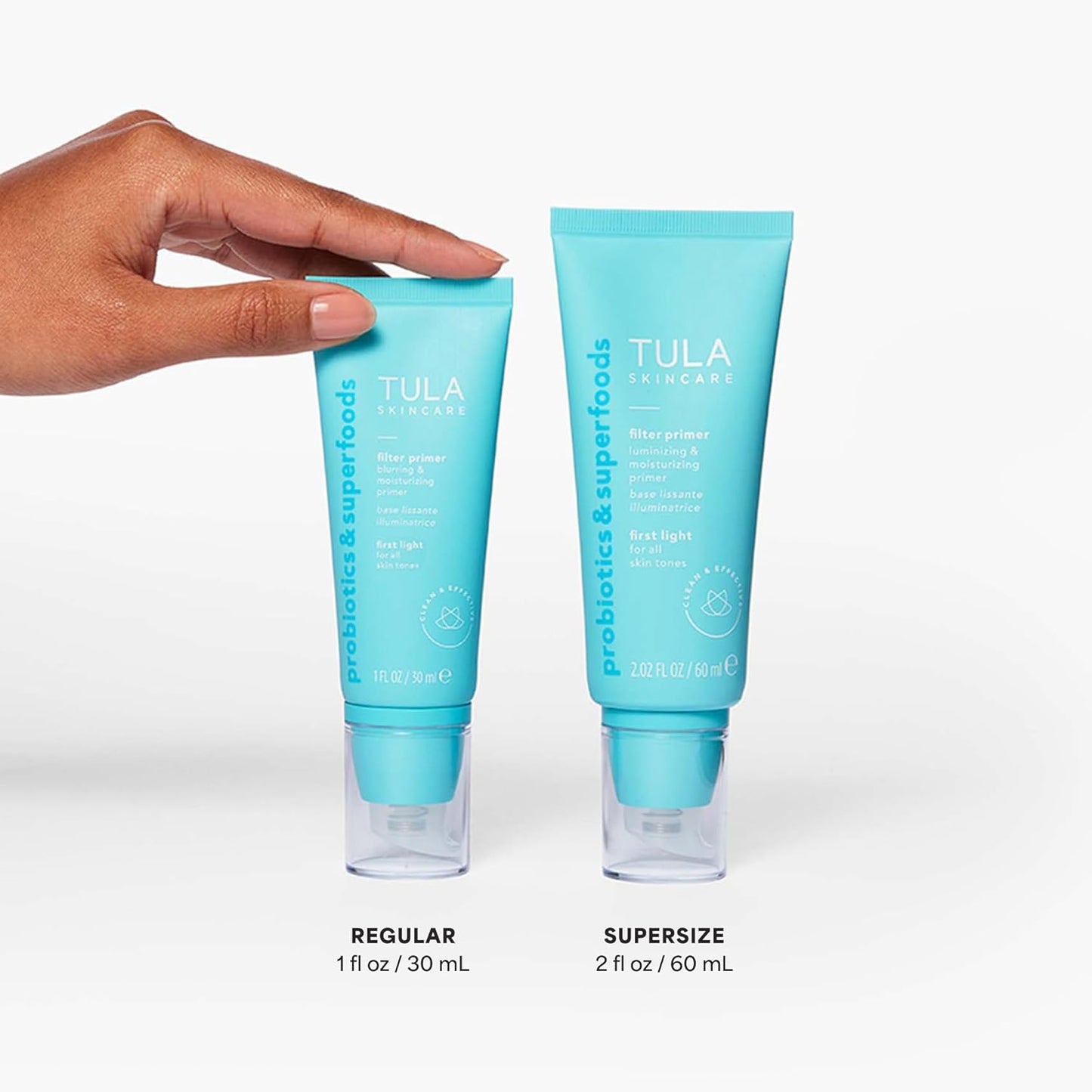TULA Skin Care Face Filter Primer - Blurring & Moisturizing, Evens Skin Tone, Hydrates & Enhances Makeup Wear