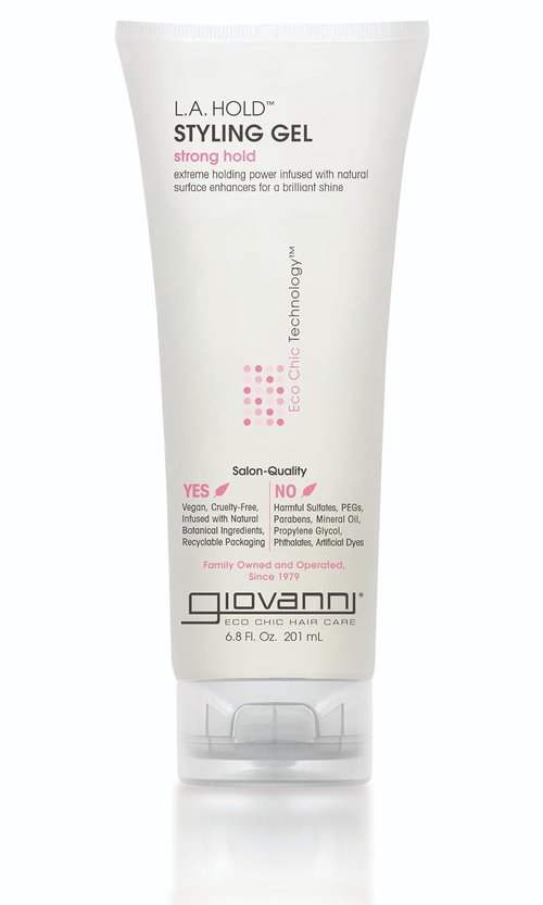 GIOVANNI L.A. Hold Styling Gel - Strong Hold Hair Gel for All, Vegan & Paraben-Free, 6.8 oz