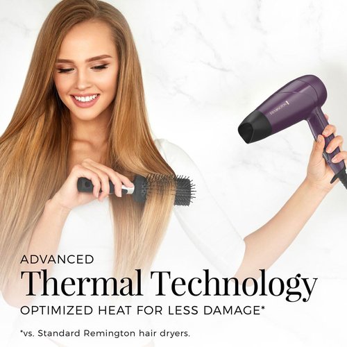 Remington Hair Dryer - Advanced Thermal Technology | Travel-Friendly Folding Handle, 1875 Watts
