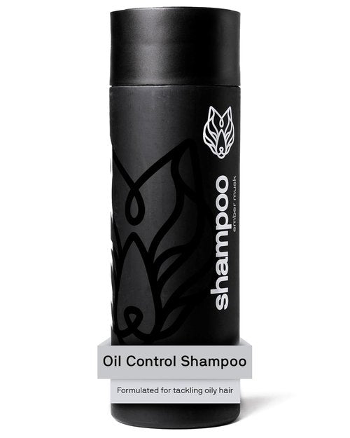 Black Wolf Men's Shampoo - Charcoal-Infused Oil Control for Oily Hair, 12 Fl Oz | Hydrates & Nourishes Scalp
