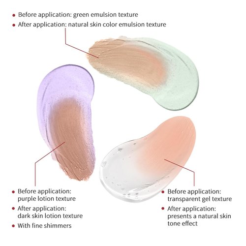 CC Brighten Correction Cream by [Brand Name] - Lightweight Hydration & Tone Adjustment - Centella Asiatica Infused (Purple)
