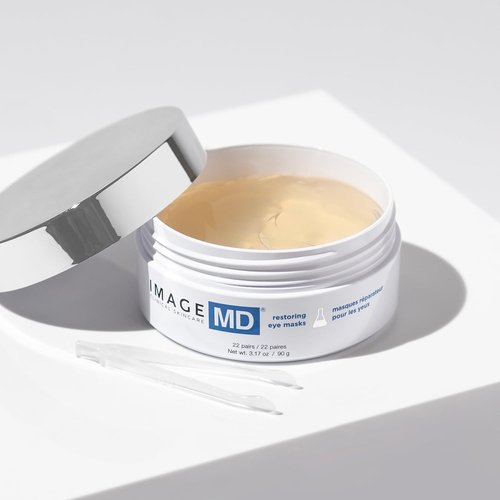 IMAGE Skincare Restoring Eye Masks - Hydrating Hydro-Gel with 3x Hyaluronic Acid for Firmness