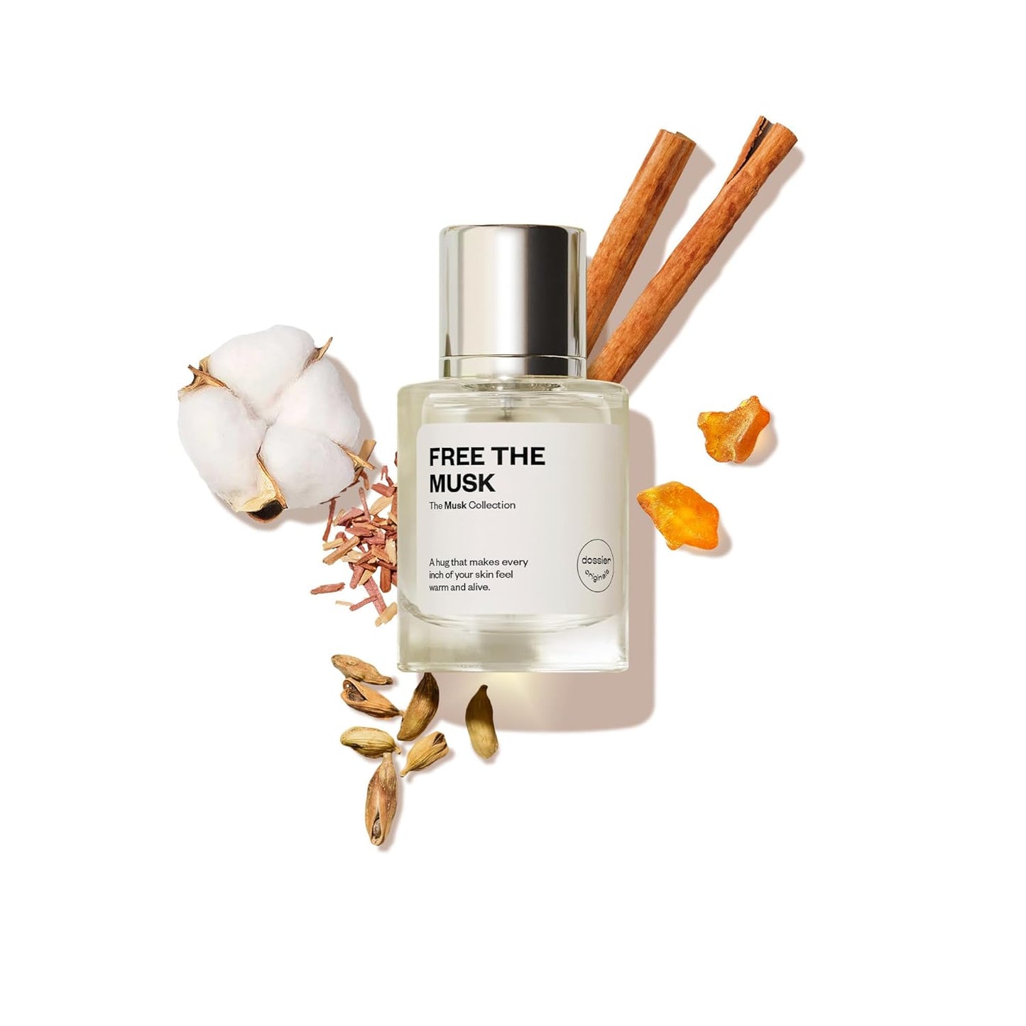 Dossier Free The Musk - Genderless Eau de Parfum - Clean Skin Musk Fragrance - 50ml / 1.7oz