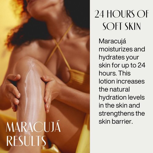 Natura Ekos Passion Fruit Body Lotion - 24-Hour Hydration & Calming Formula - Vegan Skin Care - 13.5 fl oz