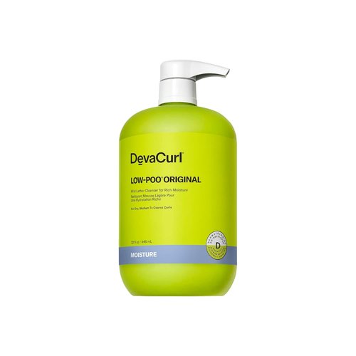 DevaCurl Low-Poo Original Cleanser - Hydrating Mild Lather for All Curl Types | Enhances Curl Shape
