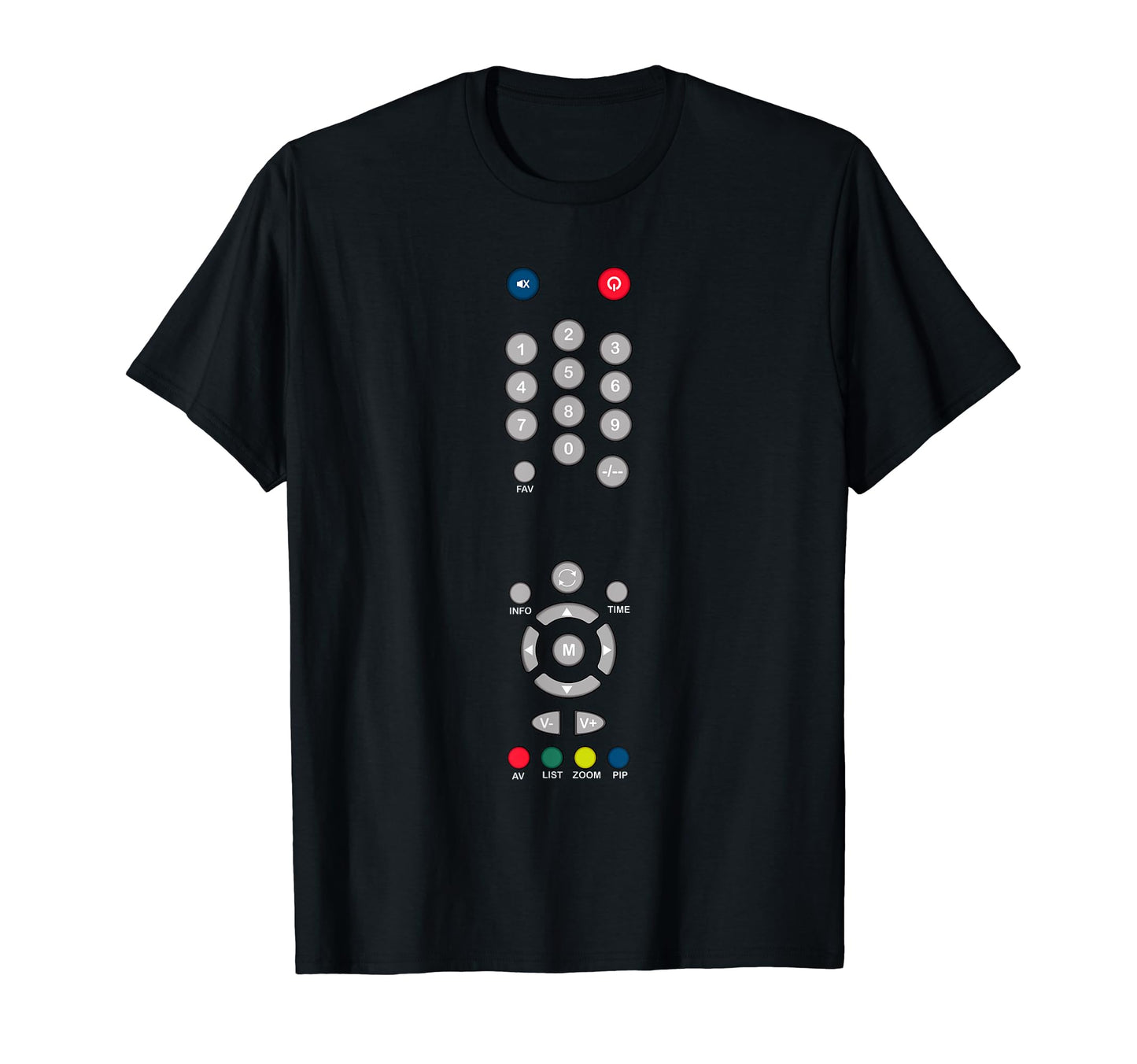 Easy Halloween Costume TV Remote Control T-Shirt