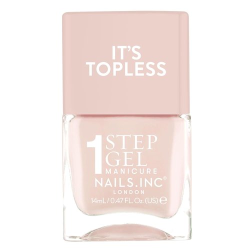 Nails Inc It's Topless Gel-Like Nail Polish - 4-in-1 Base, Treatment & Top Coat | Long-Lasting, Glossy Finish, 0.47 Fl Oz