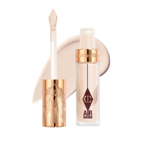 Charlotte Tilbury AIRbrush Flawless Blur Concealer - Hydrating, Crease-Proof Full Coverage for Dark Circles & Blemishes - Natural Matte Finish