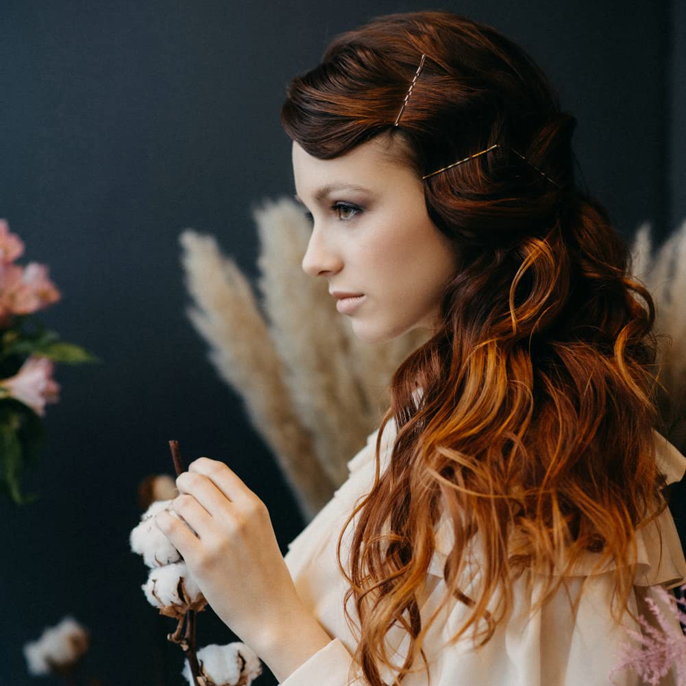 YINGFENG 220pcs 2.76 Inch Large Brown Bobby Pins for Women, Jumbo Long Pins with Box, Reusable Non Slip Big Pins Great For Thick Hair