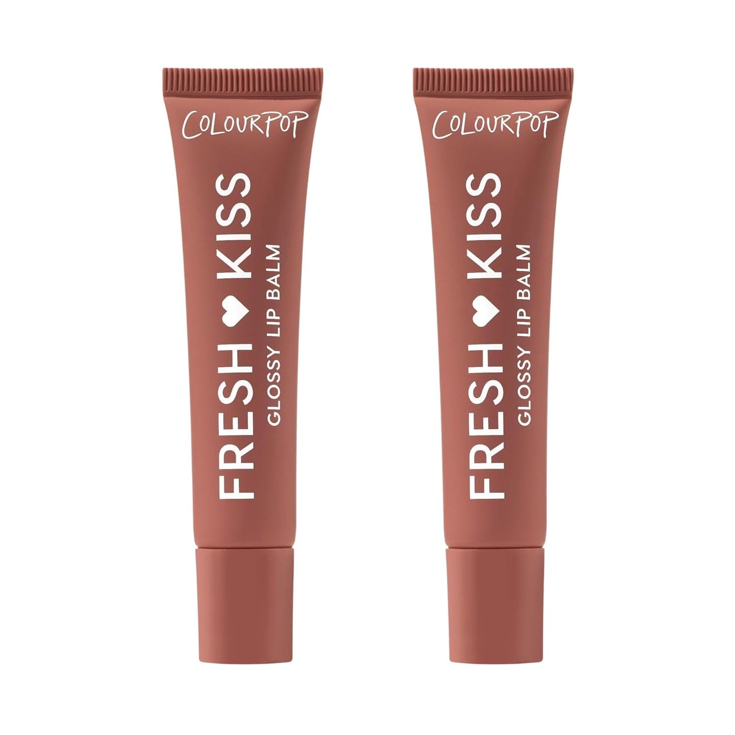 ColourPop Fresh Kiss Glossy Lip Balm - Hydrating Formula with Peptides & Shea Butter - Chocolate Milkshake (2 Count)
