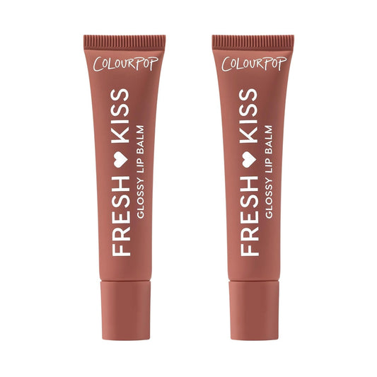 ColourPop Fresh Kiss Glossy Lip Balm - Hydrating Formula with Peptides & Shea Butter - Chocolate Milkshake (2 Count)