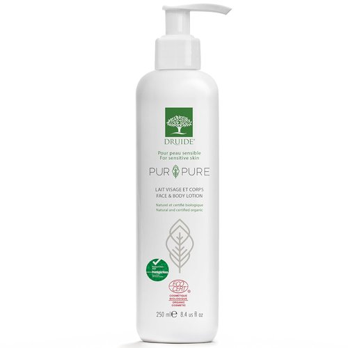 Pur&Pure Face & Body Moisturizer - Organic Ultra-Gentle Lotion for Sensitive Skin, 250 ml (8.4 oz)