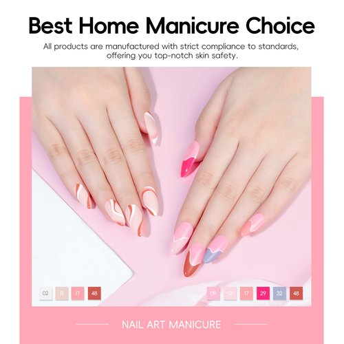 PEACECOLOR 53PC Gel Nail Polish Kit with U V Light and Drill 35 Colors Soak Off Gel Polish with Matte Glitter Glossy Top Base Coat Art Manicure Complete Nail Polish Kit Gifts for Women