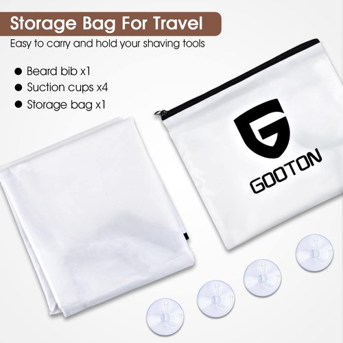 Beard Bib Trimmer Catcher, Gifts for Him Husband, Beard Hair Catcher for Sink, Personalized Gifts for Men, Waterproof Non-Stick Beard Cape with 4 Suction Cups, Grooming Accessories(Husband)