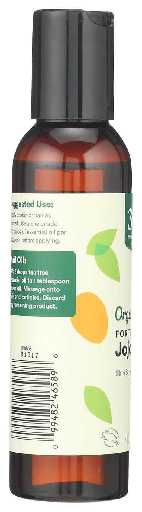 365 by Whole Foods Market Organic Jojoba Oil - Fortifying Skin & Hair Care, 4 Fl Oz