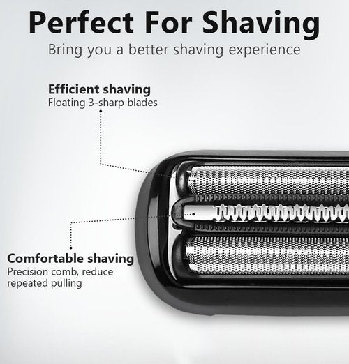 Braun Series 5 & 6 Replacement Foil Shaver Heads - Compatible with New Generation Razors | 2 Count