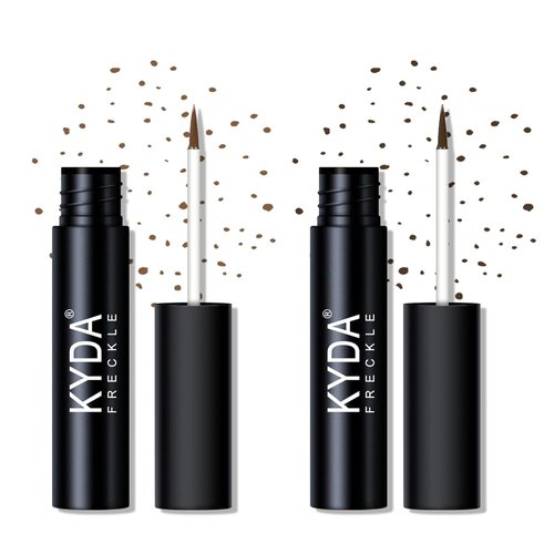 KYDA Liquid Freckle Makeup Pen - 2PCS Water-Resistant, Buildable, Natural-Looking Freckles for All Skin Tones